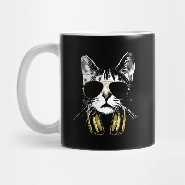 Dj Cat Bling Bling by Nerd_art